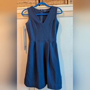 Madewell Navy Sleeveless Mini Dress